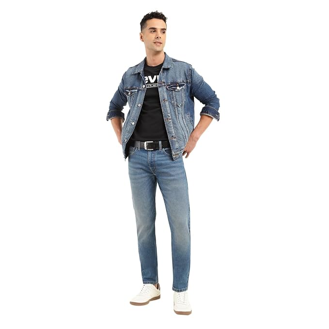 Men's Mid Rise Fitted Jeans