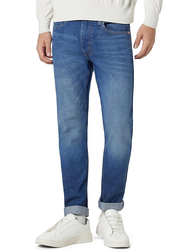 Men's Mid Rise Fitted Jeans